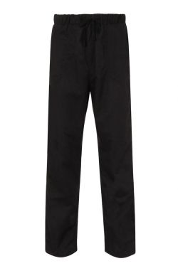 Mens Linen Beach Trousers Black
